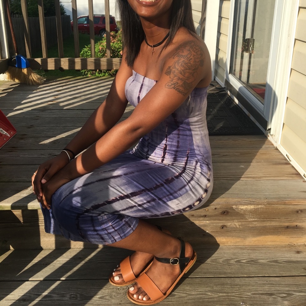 Bluish purple Maxi dress